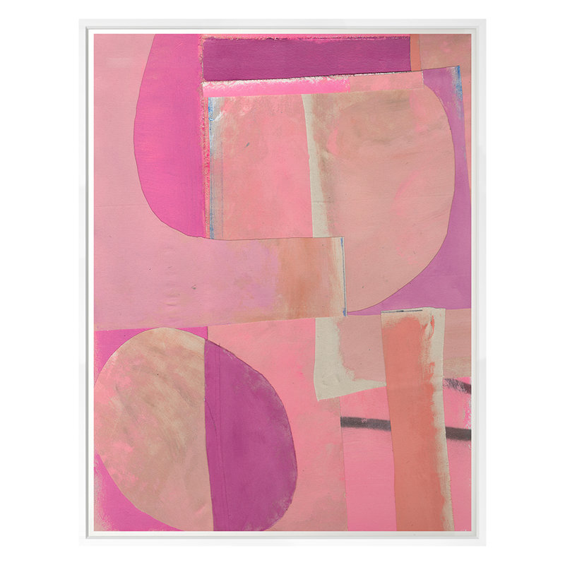 Pretty In Pink Print by Ngo, PC, White Framed, 24" H x 21" W