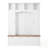 4-IN-1 Elegant Hall Tree With Golden Hooks & Handles, Practical Entryway Walnut Bench With Adjustable Shelves-116005609