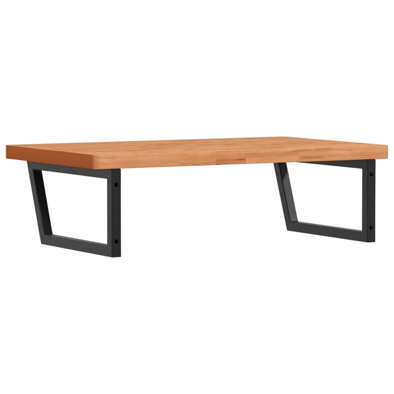 Brishaun 100cm Solid Wood Bathroom Vanity Top, Beech/Black