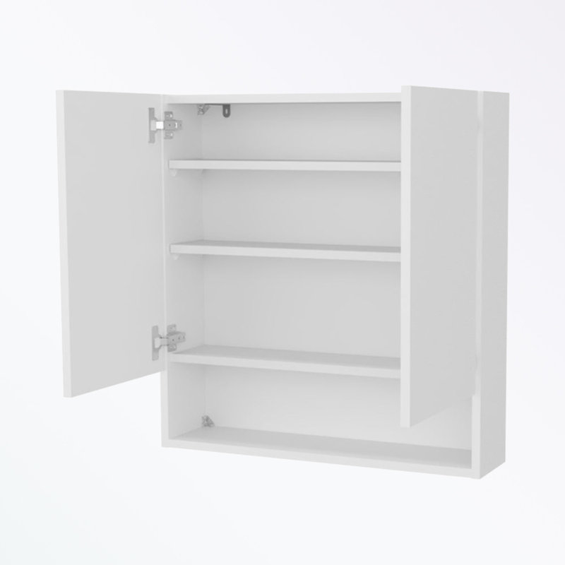 Armoire à pharmacie murale avec 2 portes et 3 tablettes
