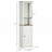 Wooden Freestanding Linen Tower With Door And Shelf Adjustability