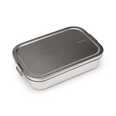 Brabantia Make & Take Lunch Box, Large - Matte Steel