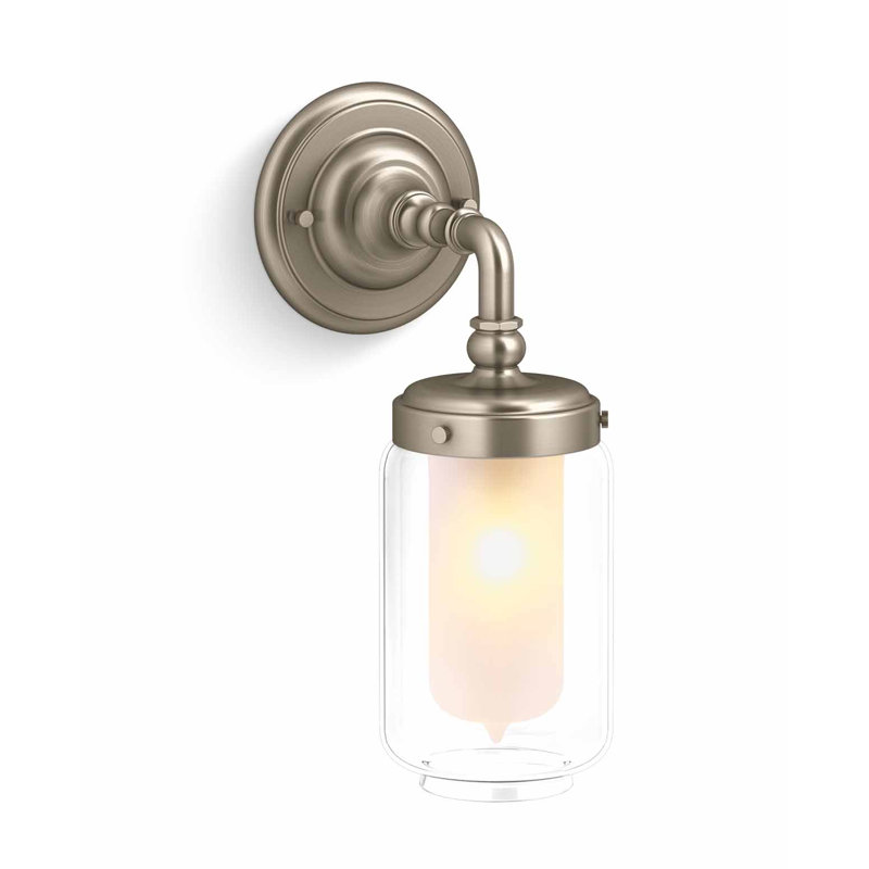 Artifacts 2 Light Indoor Bathroom Vanity Light Fixture, Brass