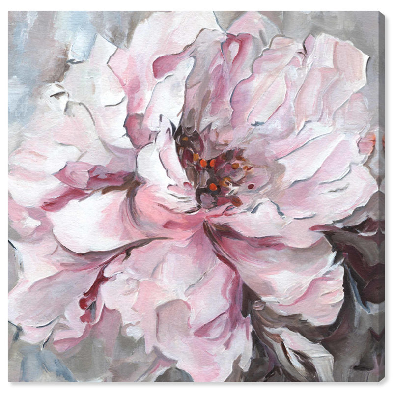 «Joyful Flower Canvas Winter» par Art Remedy, Toile tendue, H 12 po x l 12 po