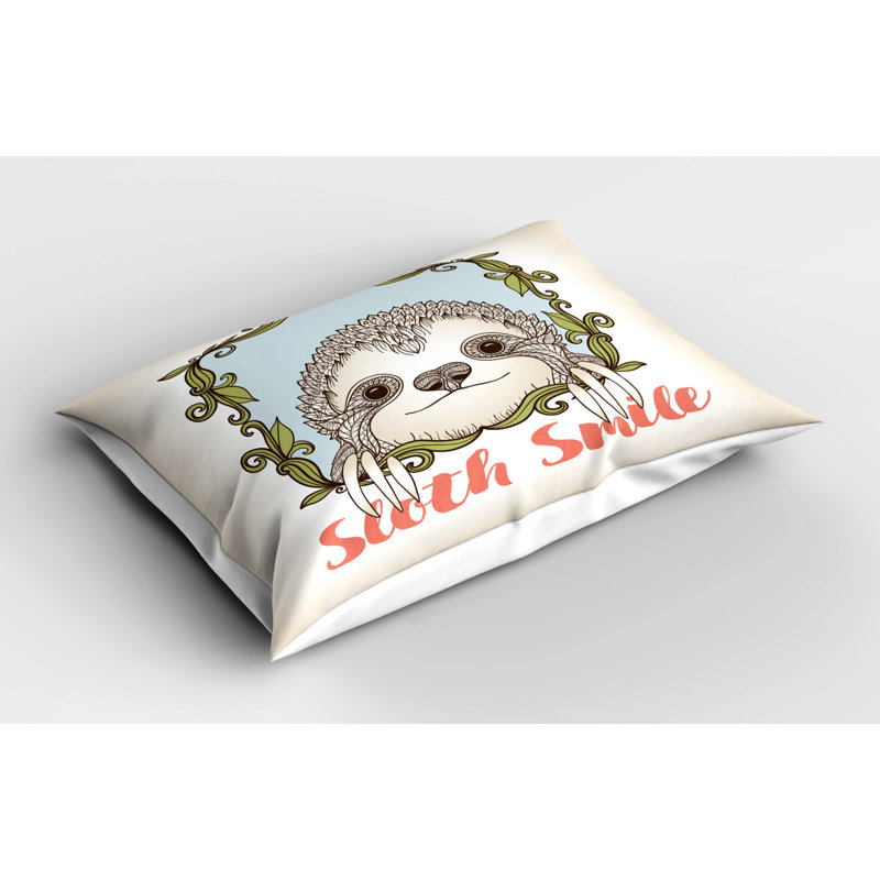 Black/Brown/Red Polyester Microfiber Piece Sham, Twin