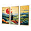 Bouteilles de vin dans des paysages italiens I - Art mural vin-1181526535-1181526542