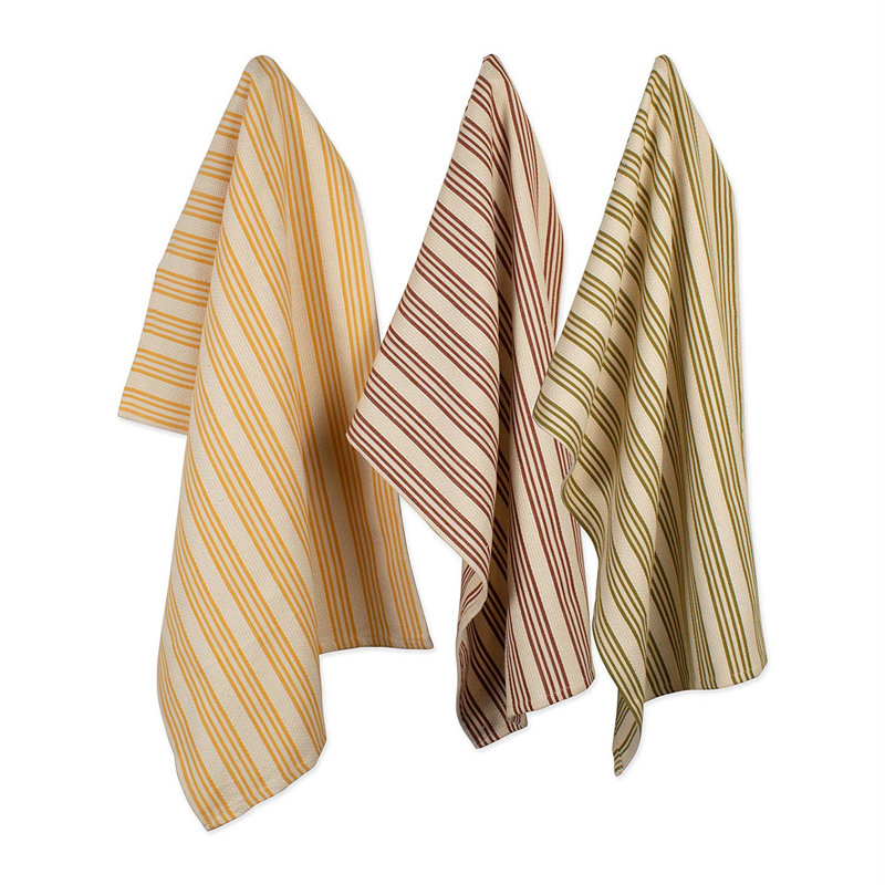 Cotton Stripe Kitchen Towel Linen Set