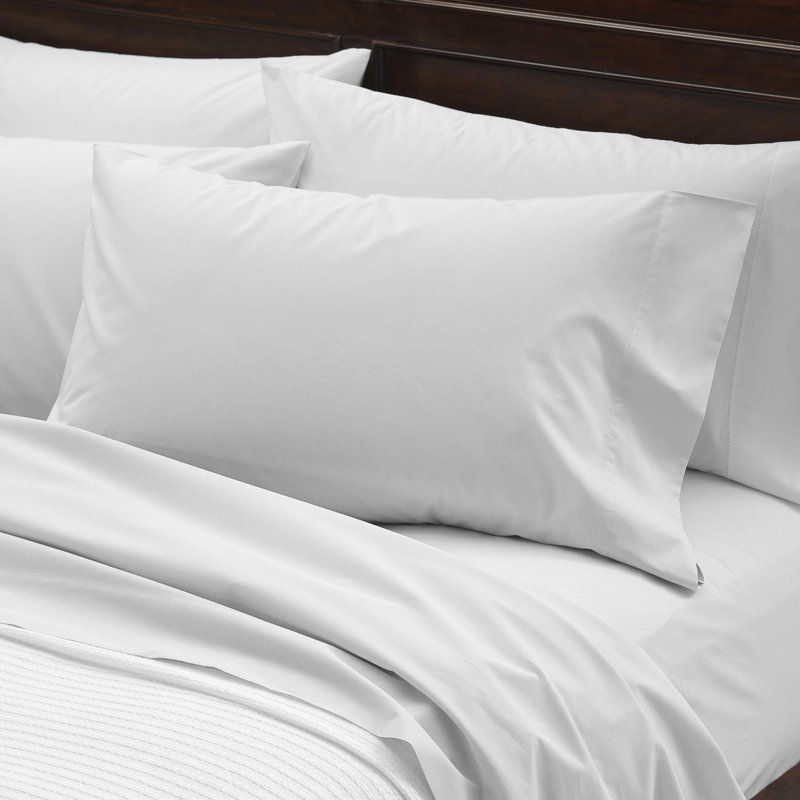 Sheet Set, Twin Sheet Set with 1 Pillowcase, White