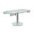 Thao Extendable Glass Dining Table for Small Spaces 40 to 63 Inches Pedestal Base Seats 4 to 6