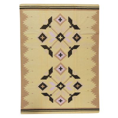 Hand Knotted Wool Area Rug