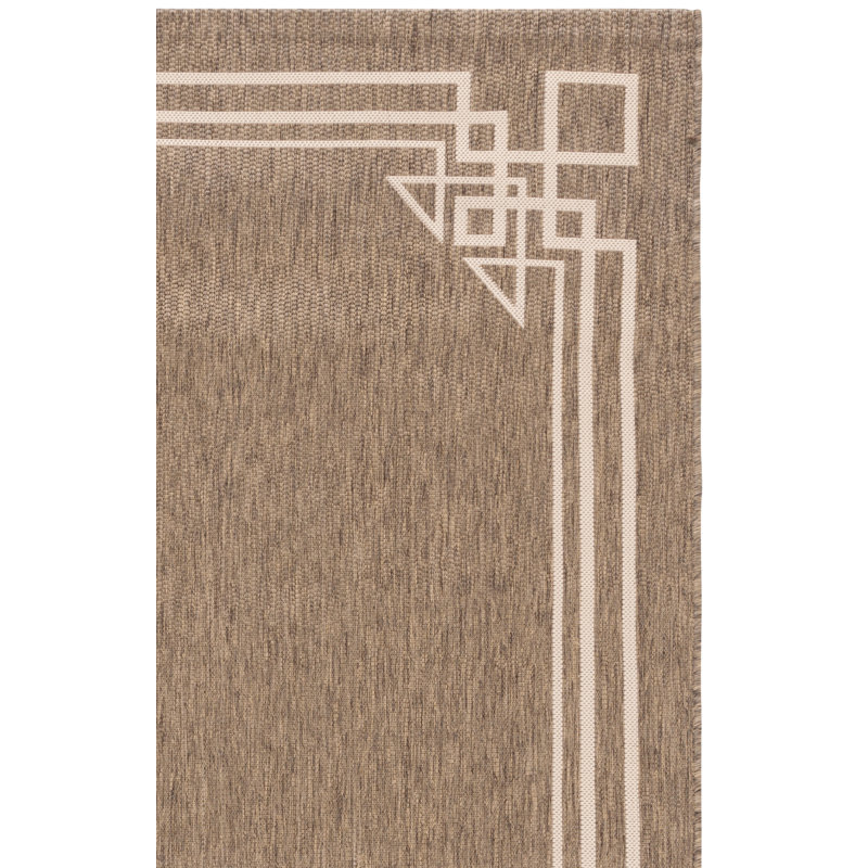 Tapis d'intérieur / extérieur à motif géométrique Ovena Performance, Rectangle 6 pi 7 po x 9 pi 6 po