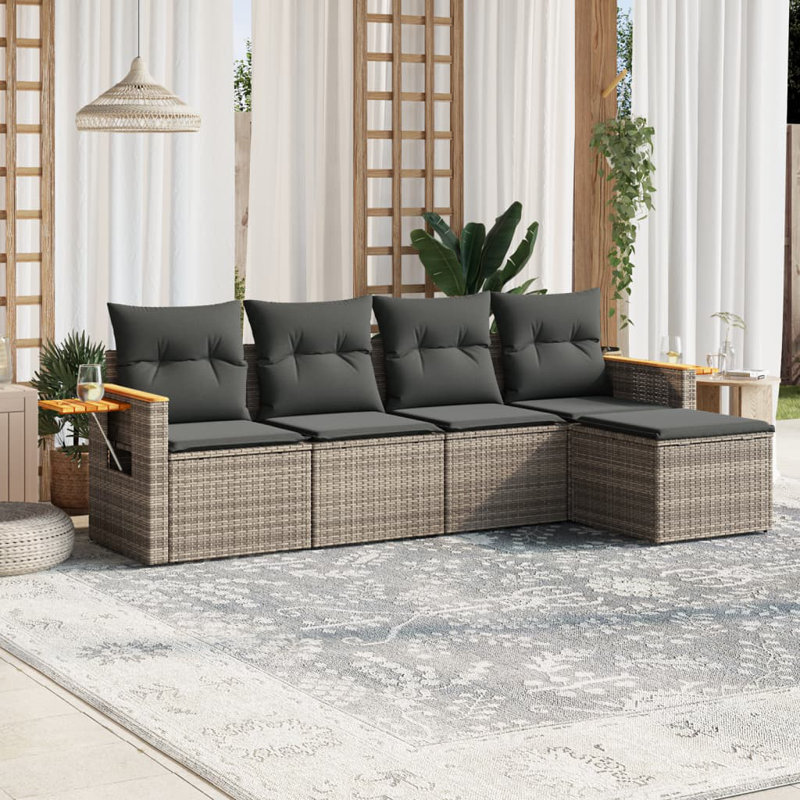  Garden Sofa Set Grey