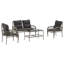 Ensemble de canapé de patio avec coussins 4 pièces Bay Isle Home ™-749984632-749984633