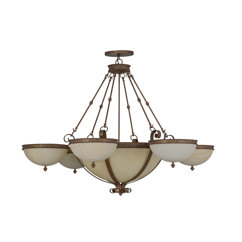 Alonzo 17 - Light Dimmable Wagon Wheel Chandelier