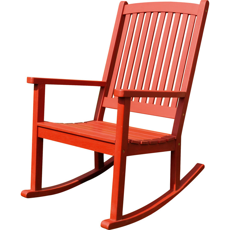 Chaise berçante Erkerd, Rouge campagnard