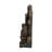 7.7X3.9X13.6" Brown And Gray Water Fountain With Antique Water Pump Design And LED Light