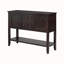 Ample console de rangement rétro avec quatre petits tiroirs-1296087440