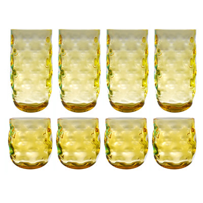 Corentin 14 oz. Acrylic Drinking Glass Set