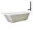 66" x 34" Acrylic Soaking Drop-In Bathtub, Drain Included-97545252