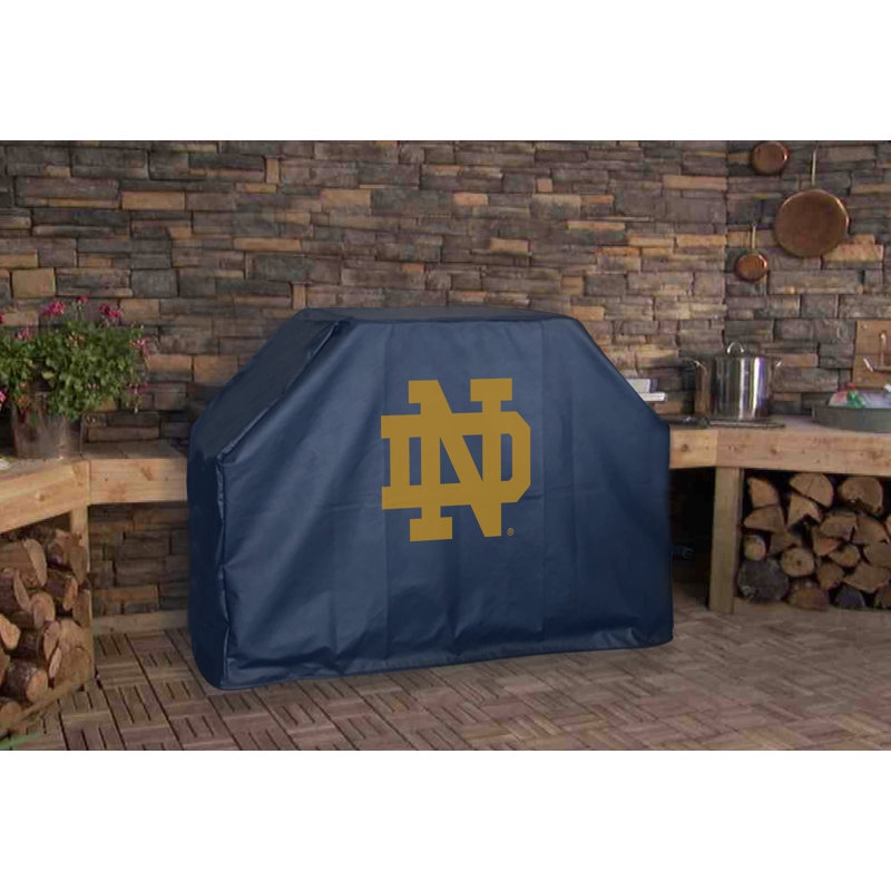 Holland Bar Stool 72 in. W x 24 in. D Grill Cover, Notre Dame - Navy