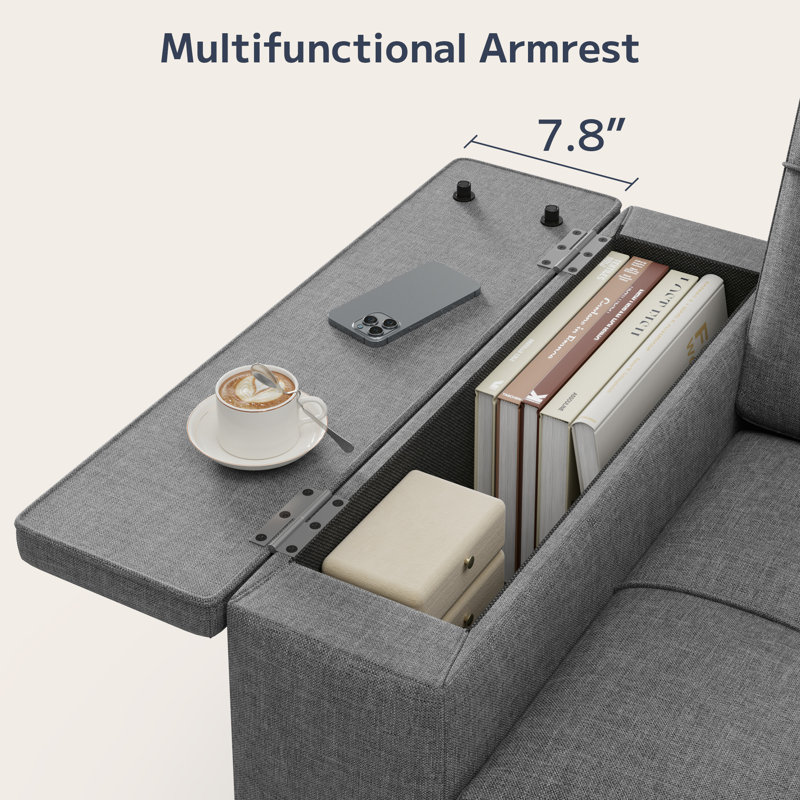 70.9” Convertible Sleeper Sofa with Pull-Out Bed, 3-in-1 Upholstered Sofa Bed with Reclining Backrest, Modern Pull-Out Couch for Living Room and Small Spaces