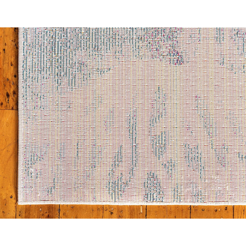 Tapis vert à motif abstrait Trenton, Rectangle 9 pi x 12 pi