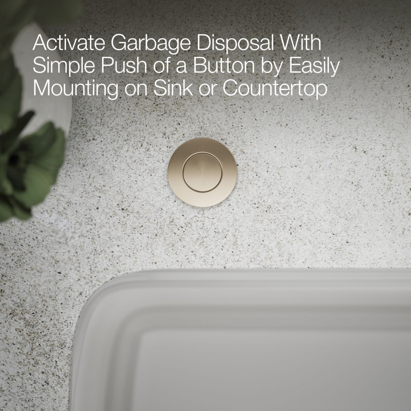 Garbage Disposal Air Switch Kit, Brass
