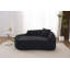 Chaise longue rembourrée en chenille moderne avec siège profond et 1 coussin, polyvalente pour le salon et la chambre à coucher-130077667