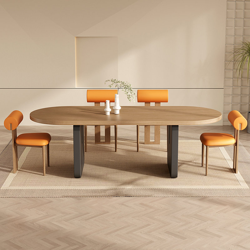 Ensemble de salle à manger Annechien, H 29,53 po x L 78,74 po x l 35,43 po, Noir, 5