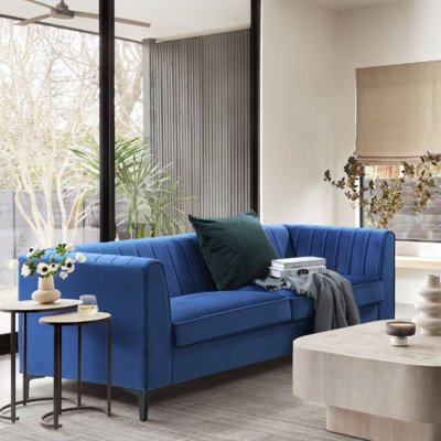 76'' Velvet Sofa