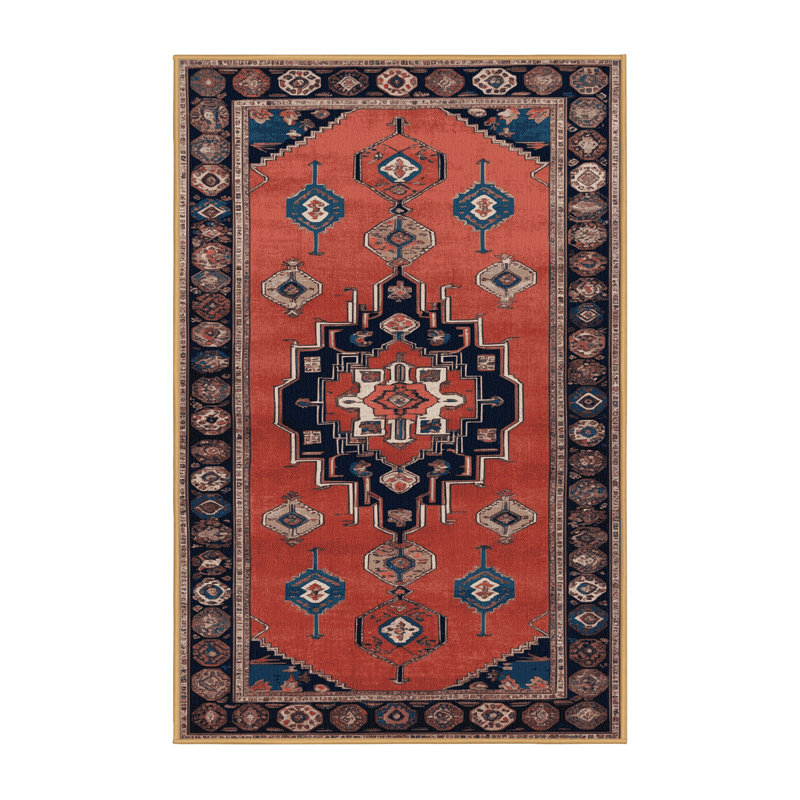 Tapis brun lavable à la machine, Rectangulaire 8 pi x 10 pi