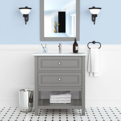 Ensemble de meuble-lavabo simple 30 po Fassett