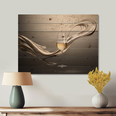 Rosalie - Décoration murale bois et nourriture sur bois de pin naturel