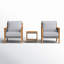 Teak Outdoor Seating Group with Cushions-106033335