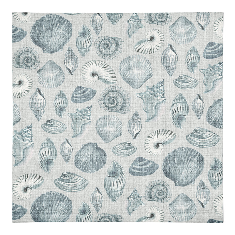 Williamstown Cotton No Pattern Rectangle Napkin, Blue/Gray