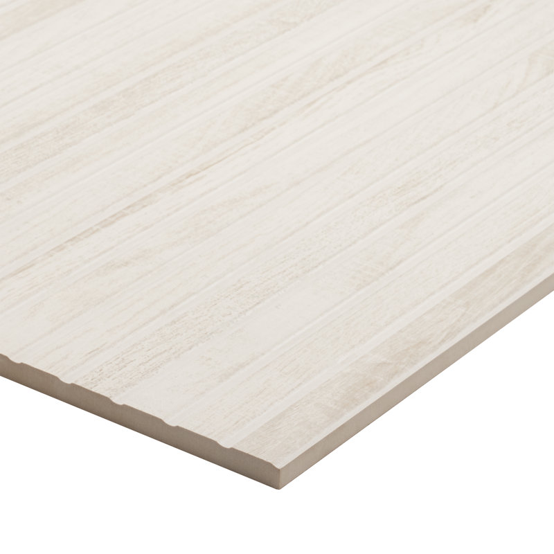 Auburn Ribbon 24 in. x 48 in. Porcelain Ribbed Wood Look Wall Tile (15.49 Sq. Ft. / Case), White