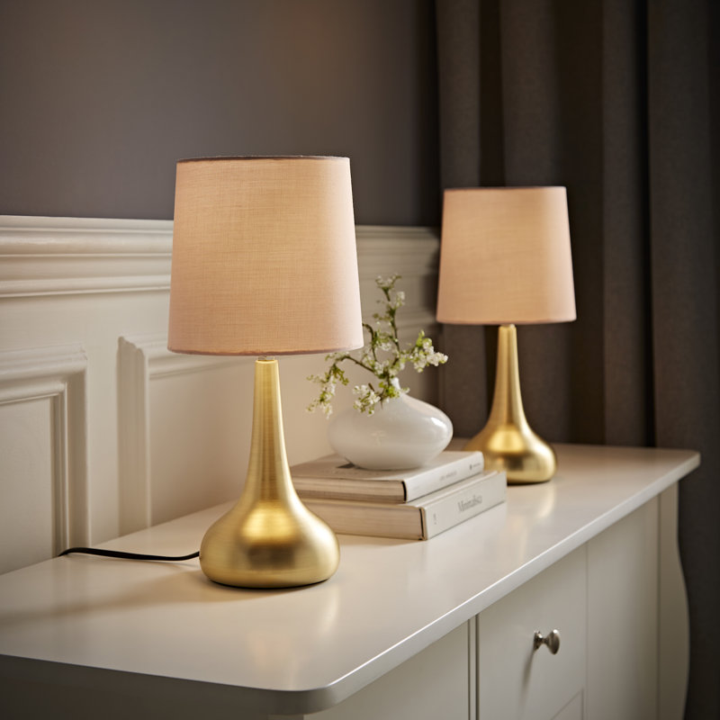 Akaysha Metal Table Lamp, Blush