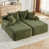 Velours côtelé vert olive