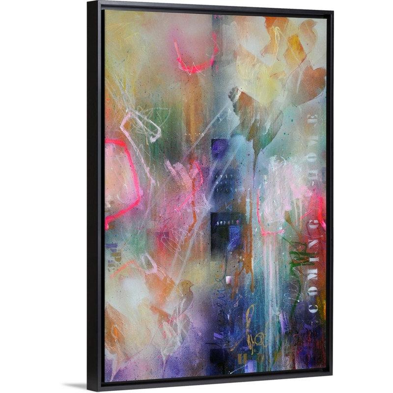 Reproduction d’art sur toile, "Coming Home no. 3" par BEA garding Schubert, Cadre noir, H 26 po x l 18 po x P 1,75 po