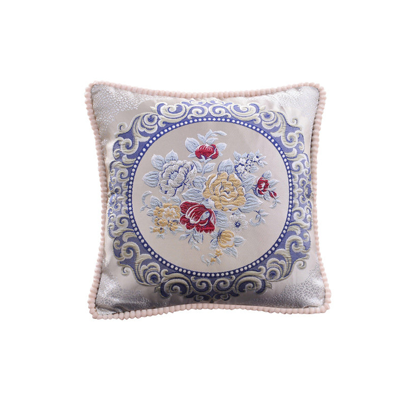 19 Inches 48cm Wide Wide Pack Of European Emboss Flower Pillows Sofa Waist Cushions Car Bedrooms Home Backrests Pillowcases