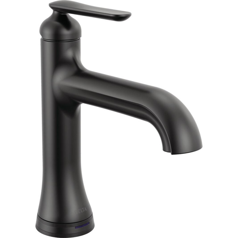 Single Handle Bathroom Faucet with Touch20 with Touchless Technology, Matte Black