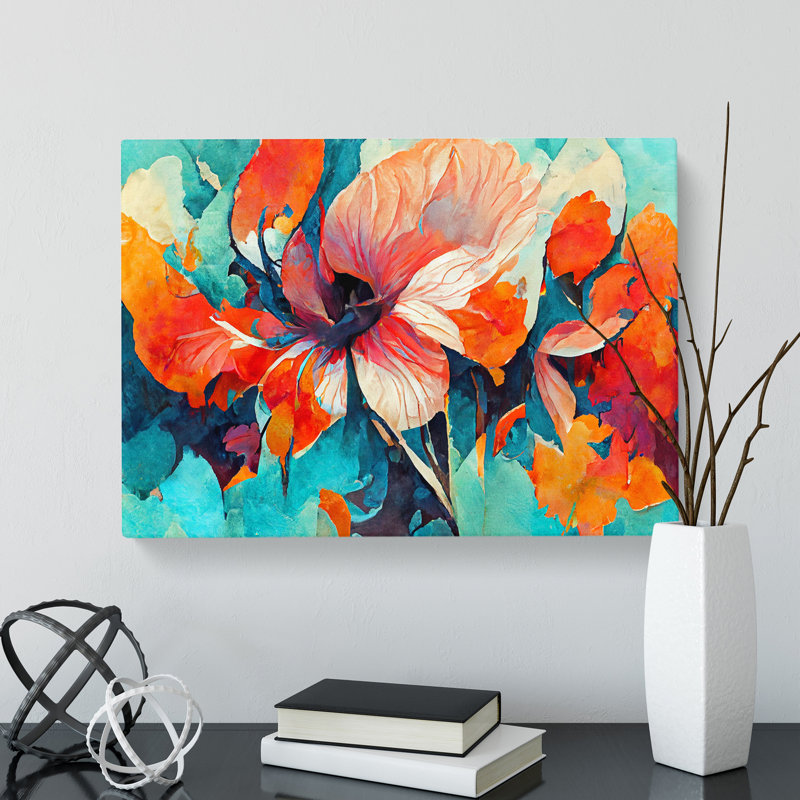 Flowers Abstract Vol.6 - Wrapped Canvas, 40cm H x 60cm W x 3cm D