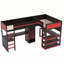 Lit mezzanine de jeu en forme de L avec lumières DEL multicolores et ports USB-1208346900