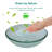 Bathroom Artistic Tempered Crackle-Glass Vessel Bathroom Sink With Pop-Up Drain, Clear Tempered Glass Vanity Round Bowl (No Faucet)
