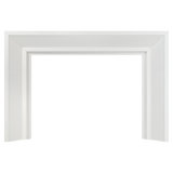 Modern Ember Everly Wood Fireplace Mantel Surround Kit in White | 56" x 42" Opening | 54"
