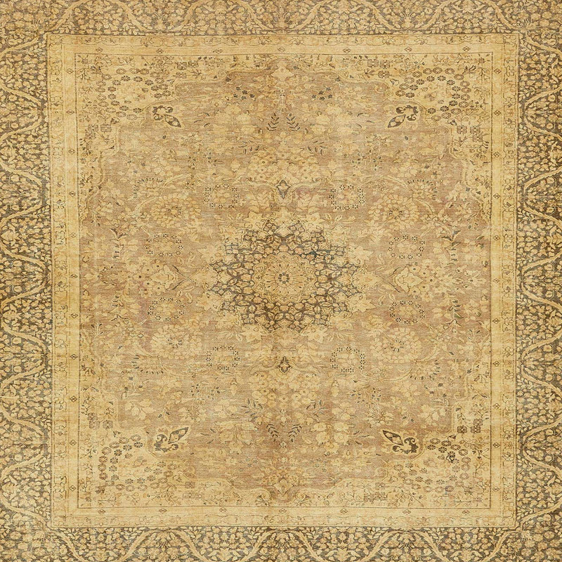 Abstract Indoor Rug, Square 3'