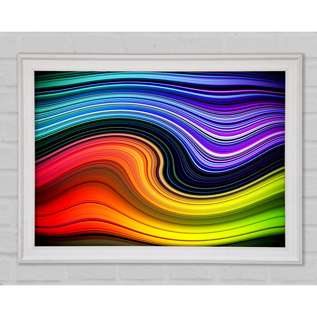 Gerahmtes Leinwandbild Rainbow Flow