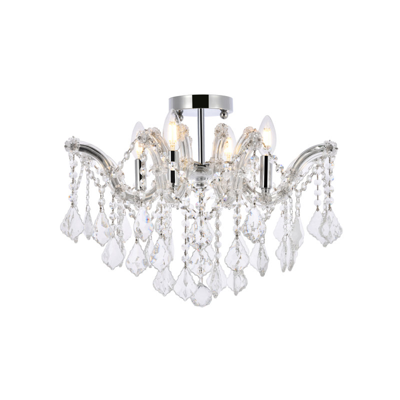 Stockard Flush Mount, Royal Cut, Chrome