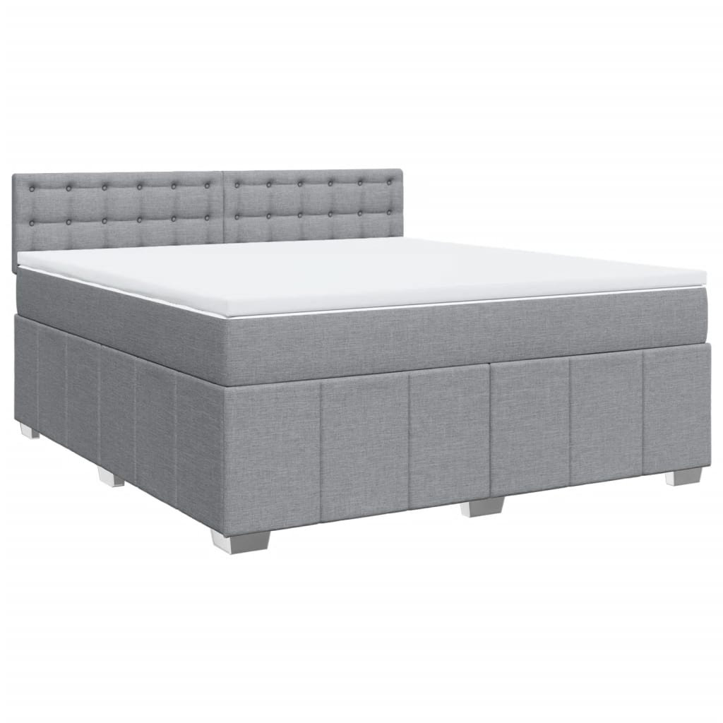 Vidaxl Boxspringbett mit Matratze Schwarz 200x200 cm Samt