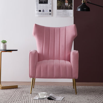 Floreal 27.5" Wide Velvet Wingback Chair